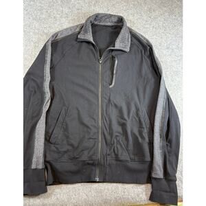 Lululemon Kung Fu Jacket II Mens Black Full Zip Track Performance Athletic Large